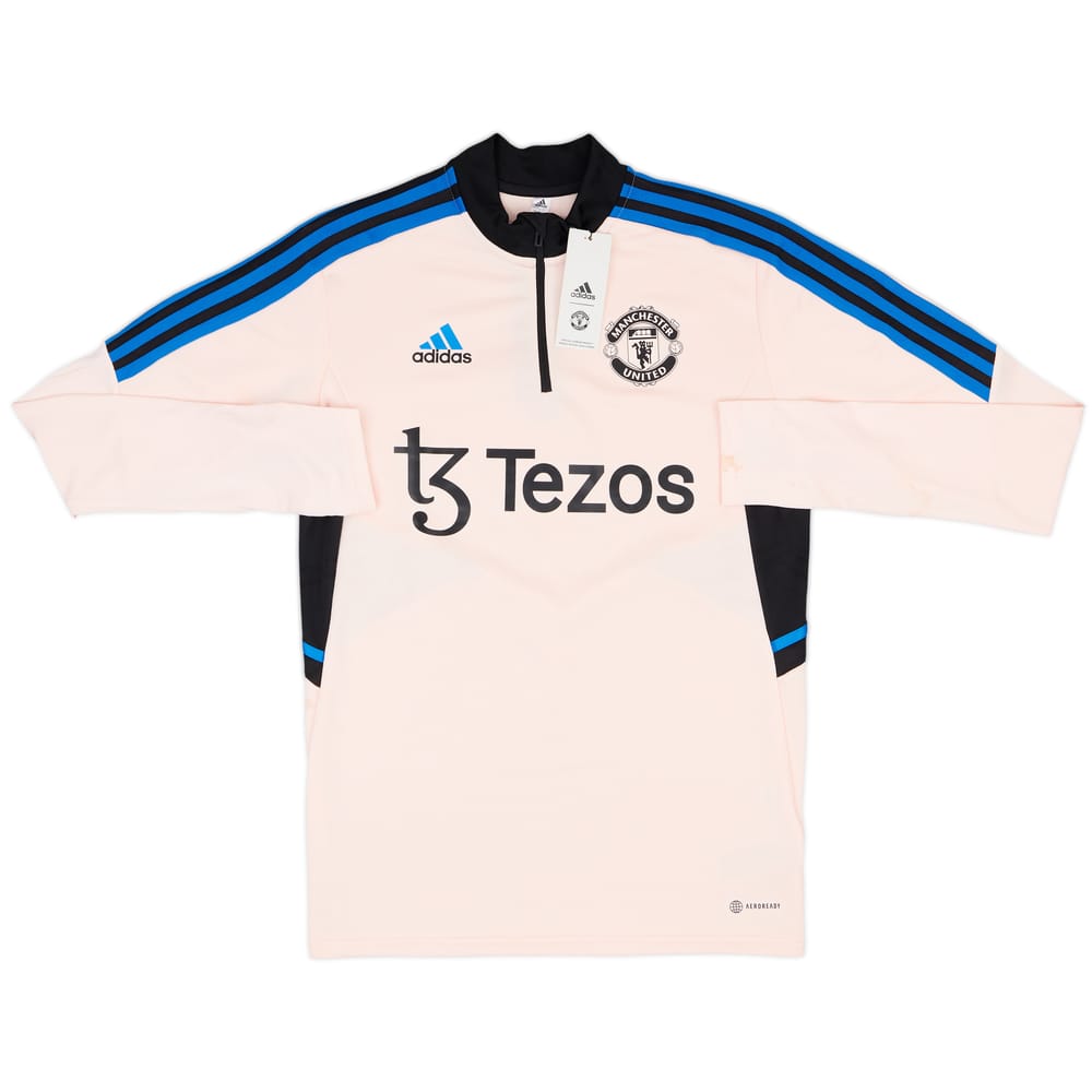 2022-23 Manchester United adidas 1/4 Zip Drill Top (S)