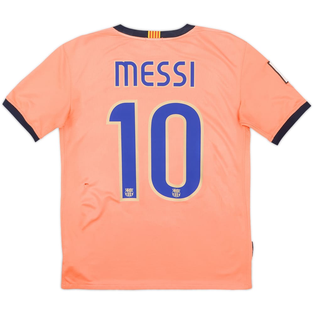2009-10 Barcelona Away Shirt Messi #10 - 4/10 - (XL.Boys)