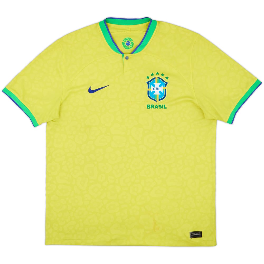 2022-23 Brazil Home Shirt - 4/10 - (L)