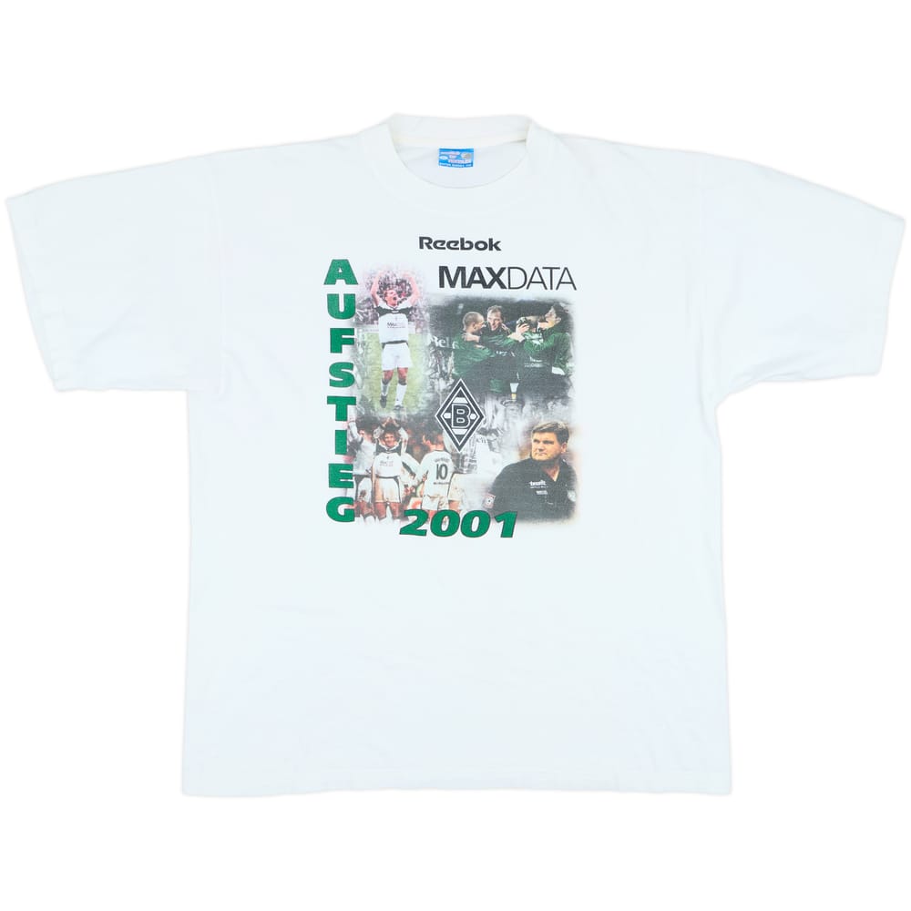 2001-02 Borussia Monchengladbach Reebok Graphic Tee - 8/10 - (XL)