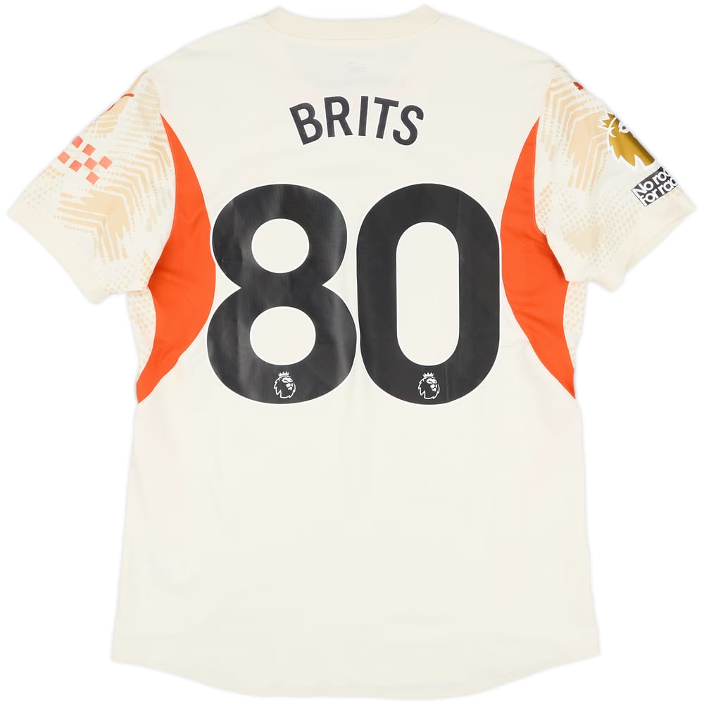 2024-25 Manchester City Match Issue GK Shirt Brits #80