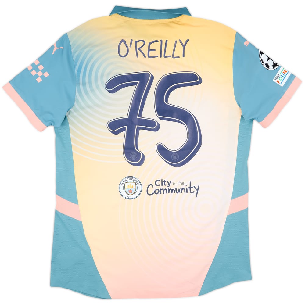 2024-25 Manchester City Match Issue Champions League Fourth Shirt O'Reilly #75