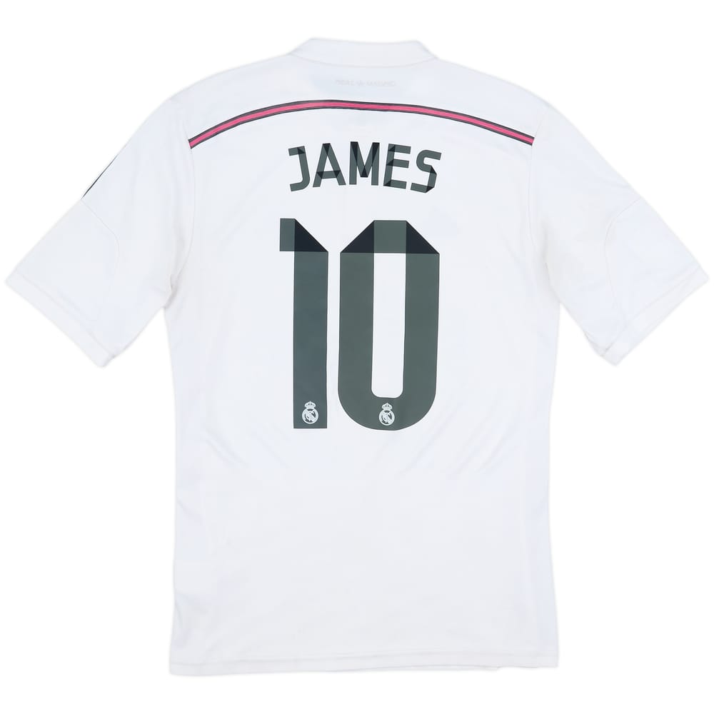 2014-15 Real Madrid Home Shirt James #10 - 4/10 - (M)