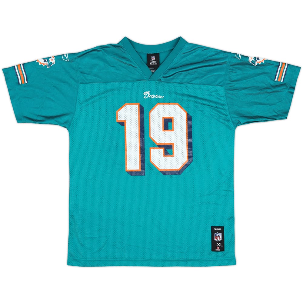 2010-11 Miami Dolphins Marshall #19 Reebok Replica Home Jersey - 9/10 - (XL.Boys)