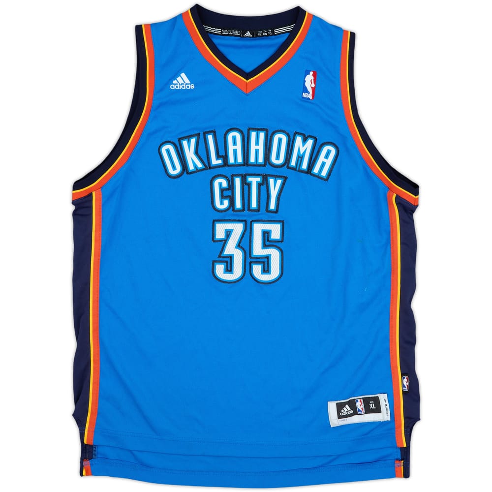 2010-14 Oklahoma City Thunder Durant #35 adidas Swingman Away Jersey - 7/10 - (XL.Boys)