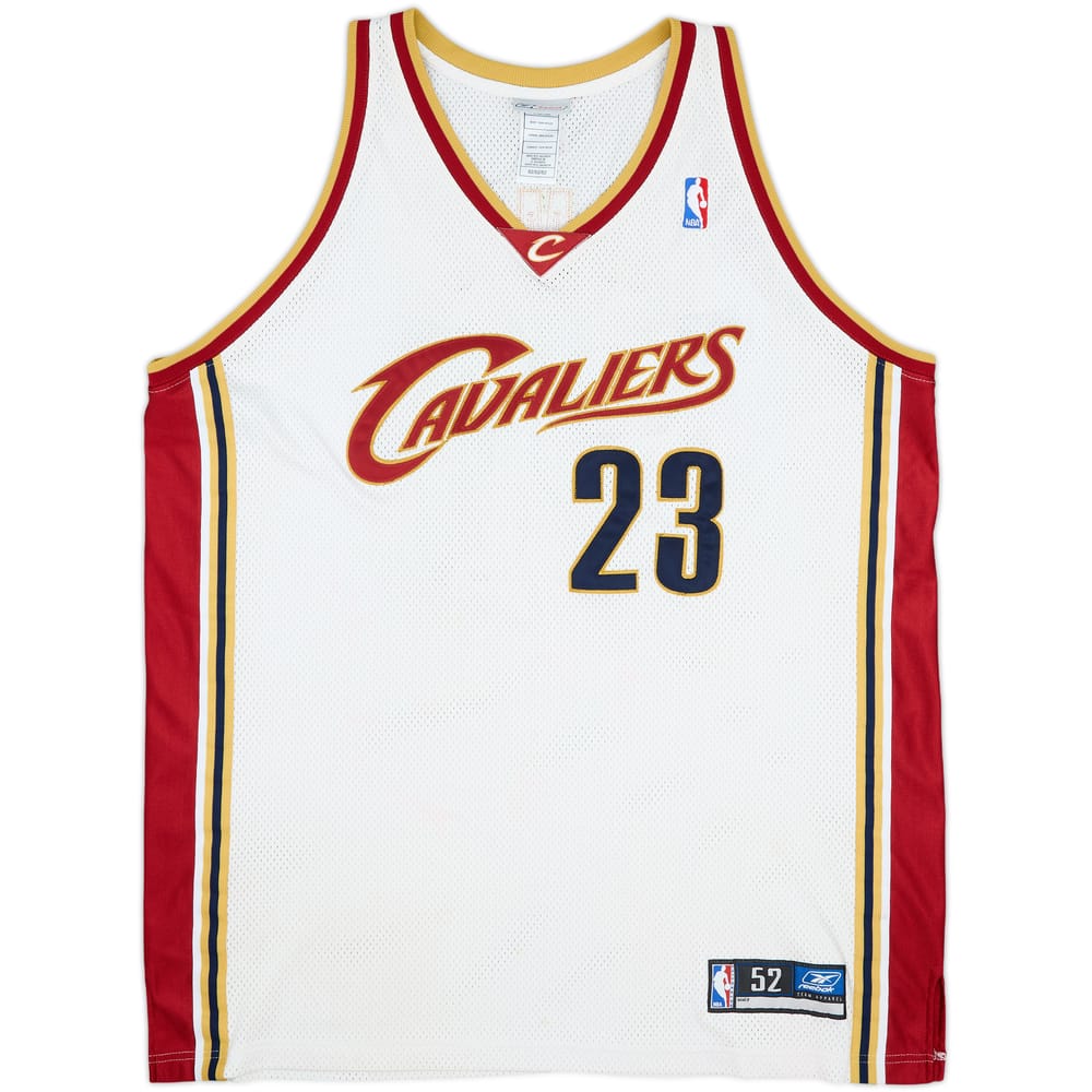 2003-06 Cleveland Cavaliers James #23 Reebok Authentic Home Jersey - 9/10 - (XXL)