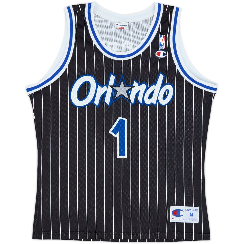 1993-94 Orlando Magic A.Hardaway #1 Champion Away Jersey - 8/10 - (M)