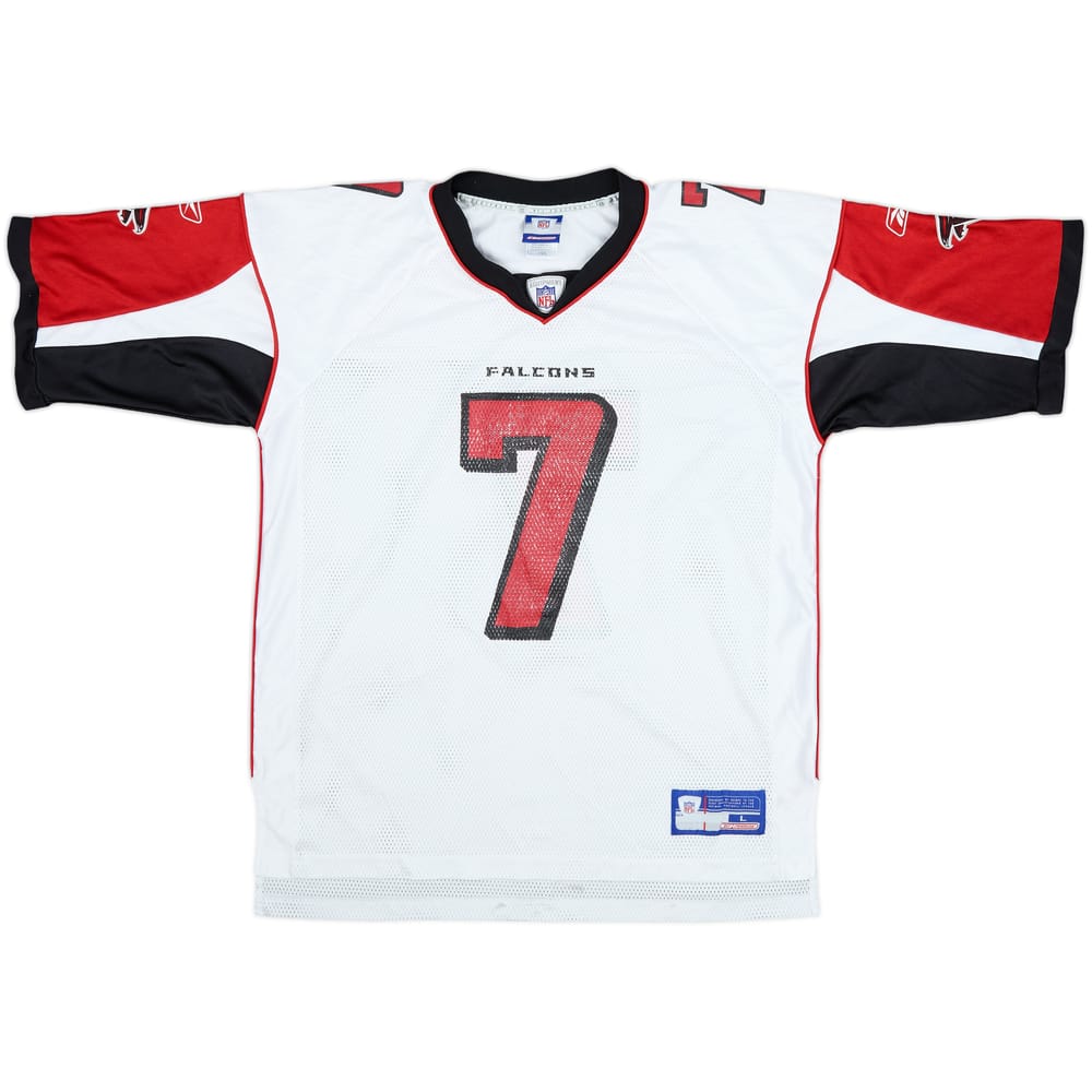 2003-04 Atlanta Falcons Vick #7 Reebok On Field Away Jersey - 6/10 - (L)