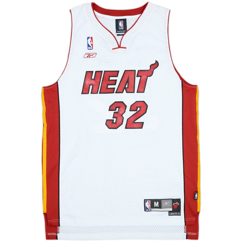 2004-06 Miami Heat O'Neal #32 Reebok Swingman Home Jersey - 7/10 - (M)