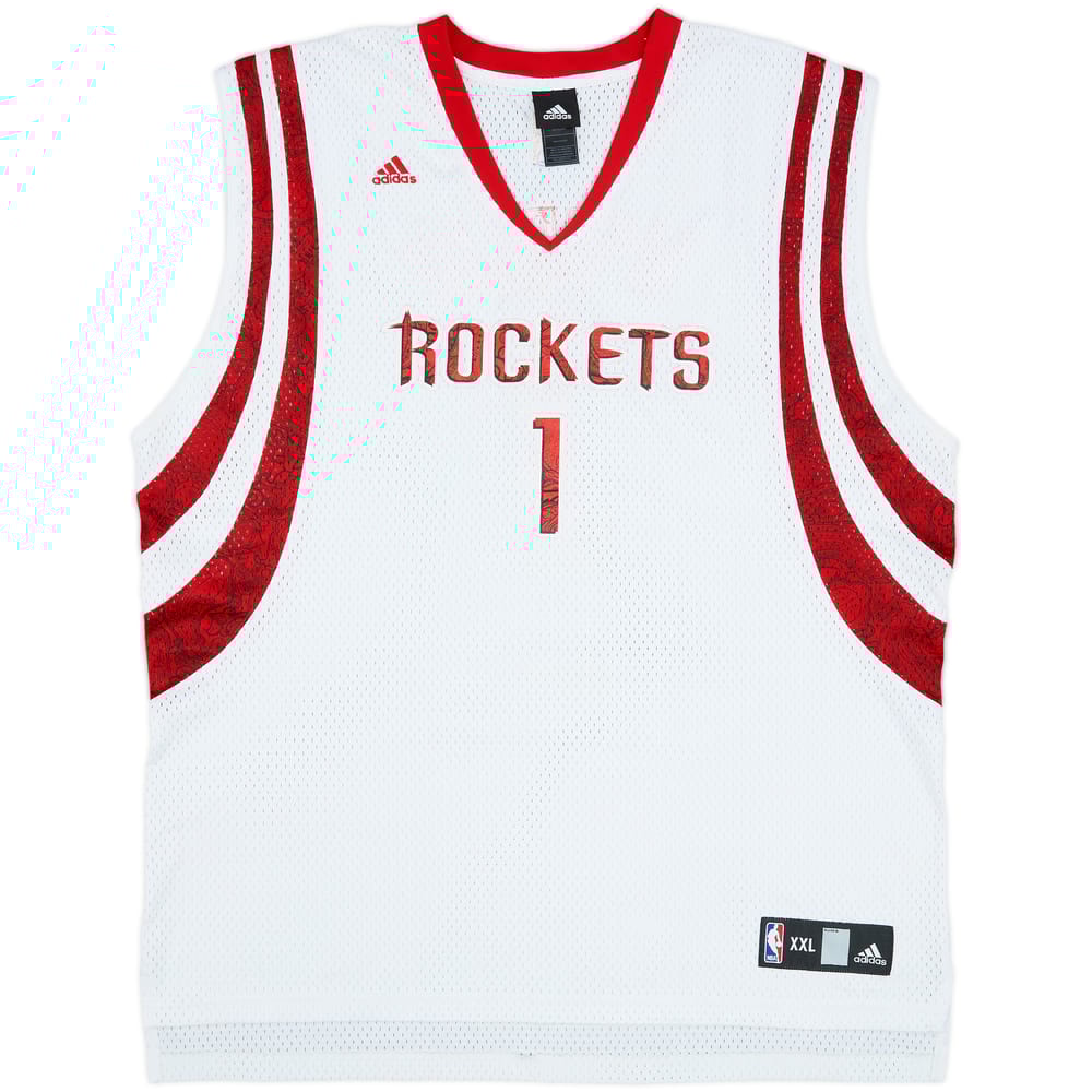 2006-10 Houston Rockets McGrady #1 adidas Swingman Alternate Jersey - 8/10 - (XXL)