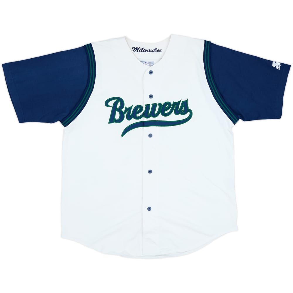 1994-99 Milwaukee Brewers Starter Jersey Tee - 7/10 - (XXL)