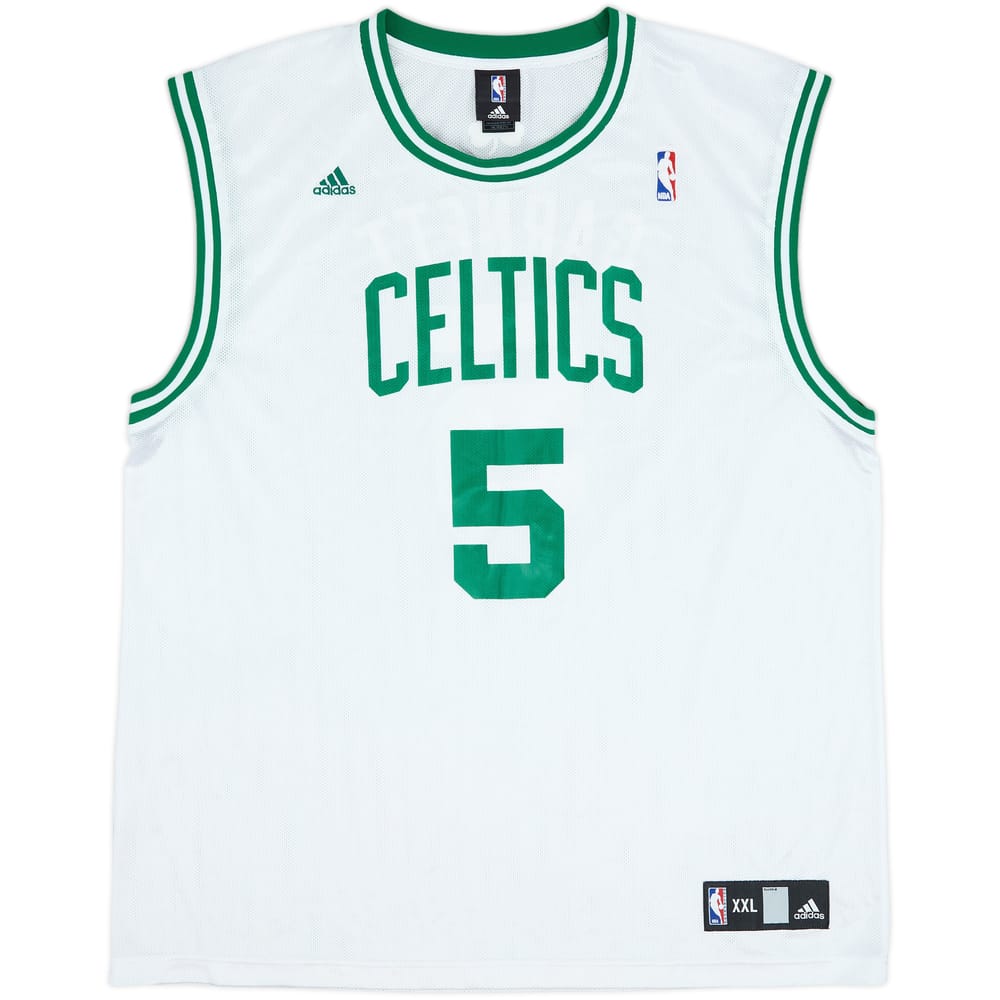 2007-10 Boston Celtics Garnett #5 adidas Home Jersey - 9/10 - (XXL)