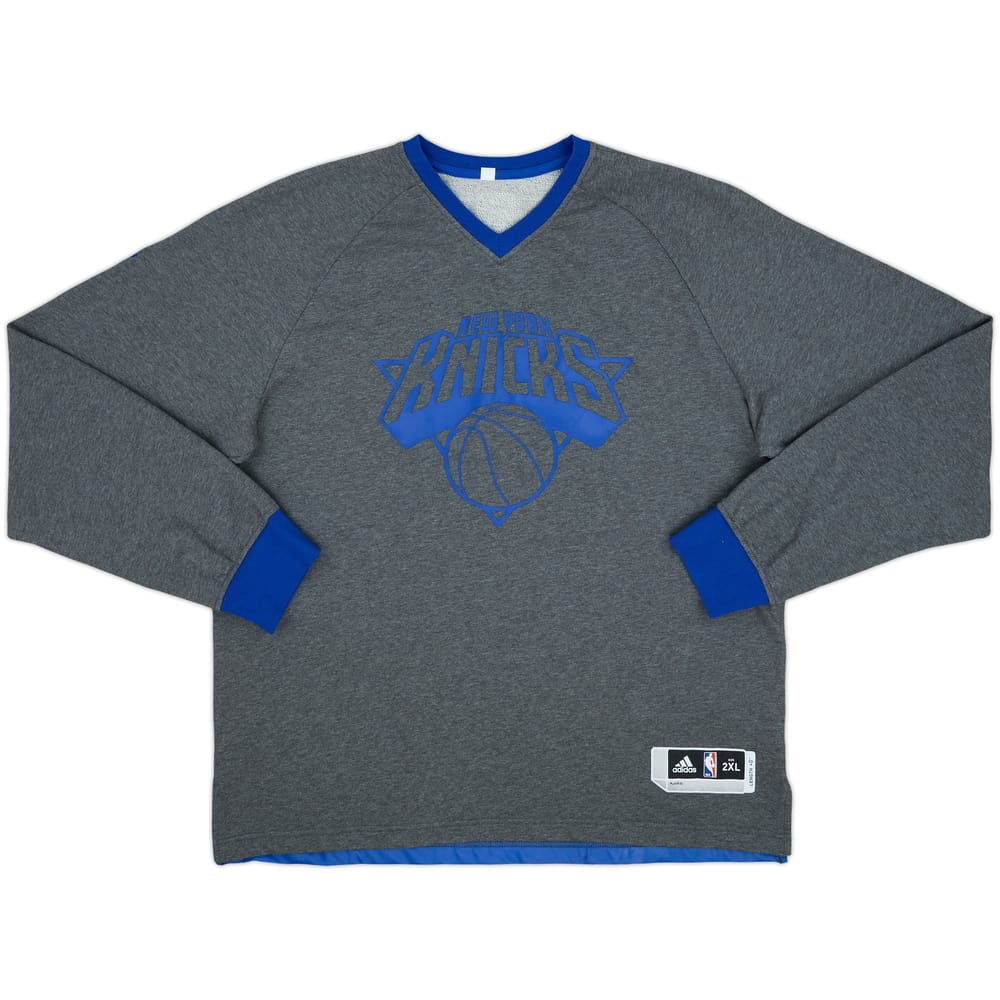 2015-16 New York Knicks adidas Pre Game Sweat Top - 9/10 - (XXL)
