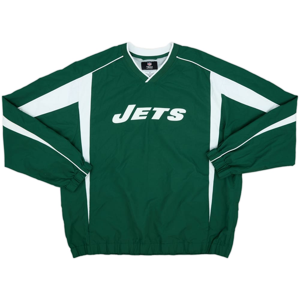 2009 New York Jets NFL Pullover Windbreaker Jacket - 9/10 - (XL)