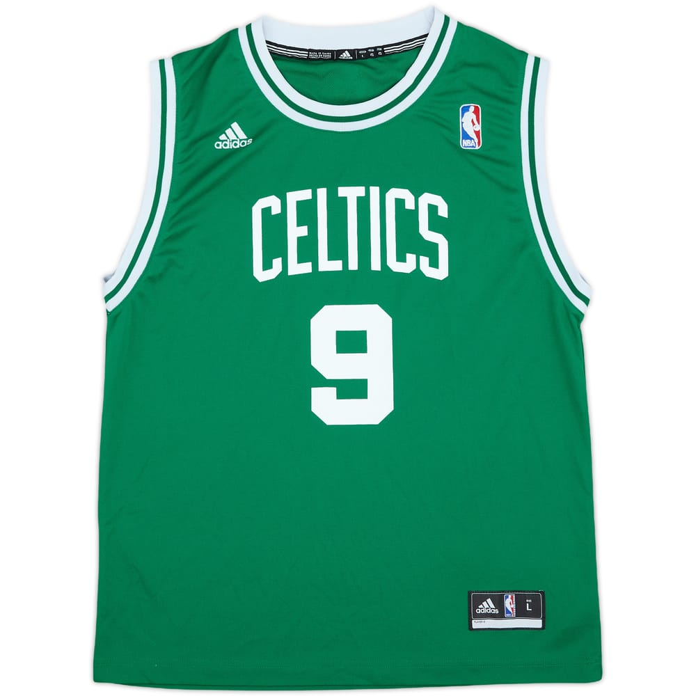 2010-14 Boston Celtics Rondo #9 adidas Away Jersey - 9/10 - (L.Boys)