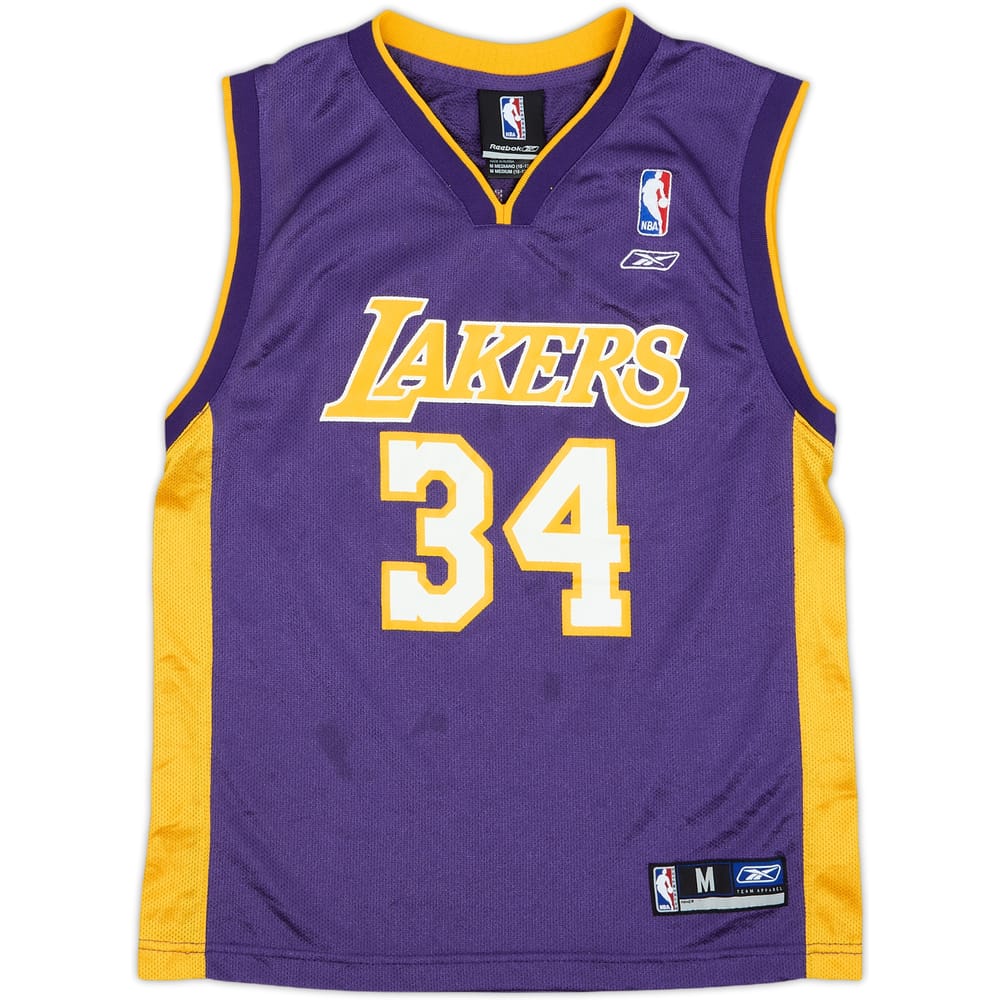 2002-04 LA Lakers O'Neal #34 Reebok Away Jersey - 9/10 - (M.Boys)