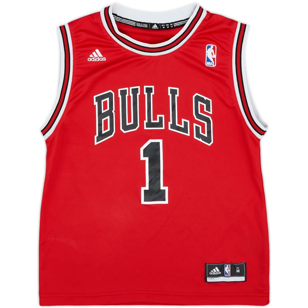 2010-14 Chicago Bulls Rose #1 adidas Away Jersey - 7/10 - (M.Boys)