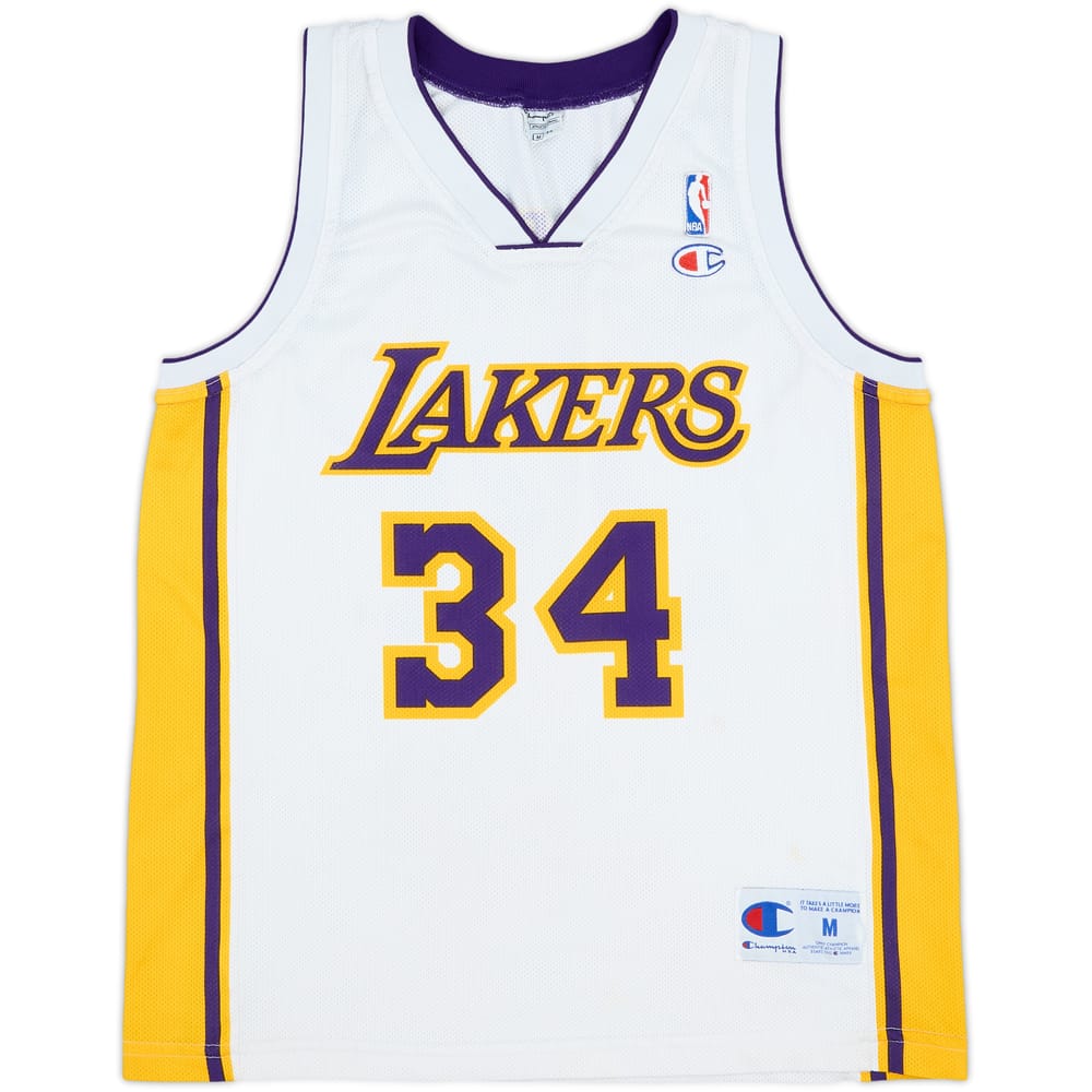 2002-04 LA Lakers O'Neal #34 Champion Alternate Jersey - 7/10 - (M)