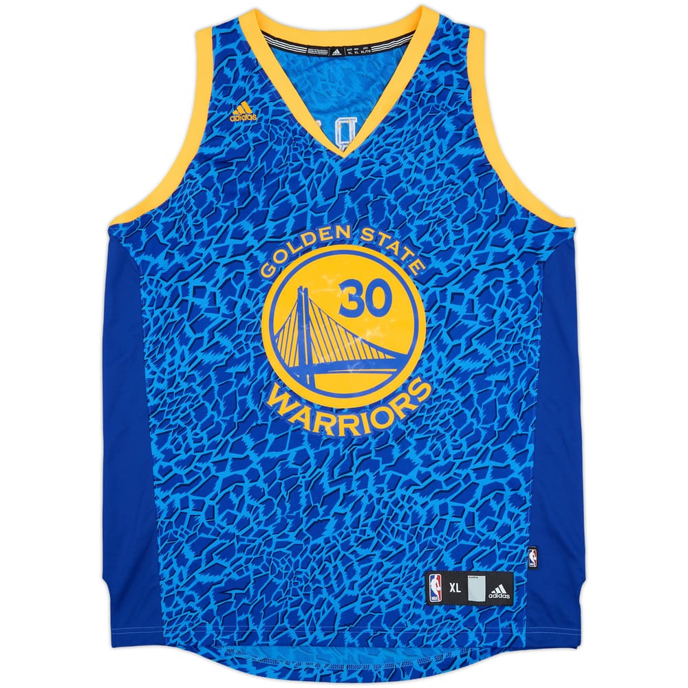 2013-14 Golden State Warriors Curry #30 adidas Swingman Crazy Lights Jersey - 7/10 - (XL)