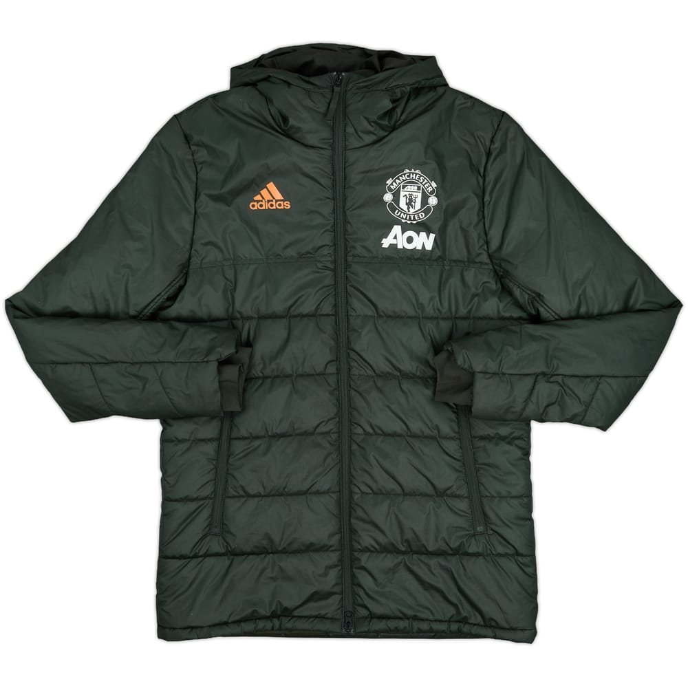 2020-21 Manchester United adidas Padded Bench Coat - 8/10 - (M)