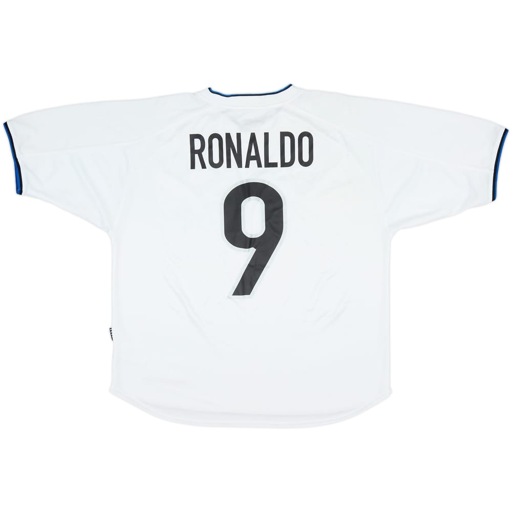 2000-01 Inter Milan Away Shirt Ronaldo #9 - 9/10 - (L)