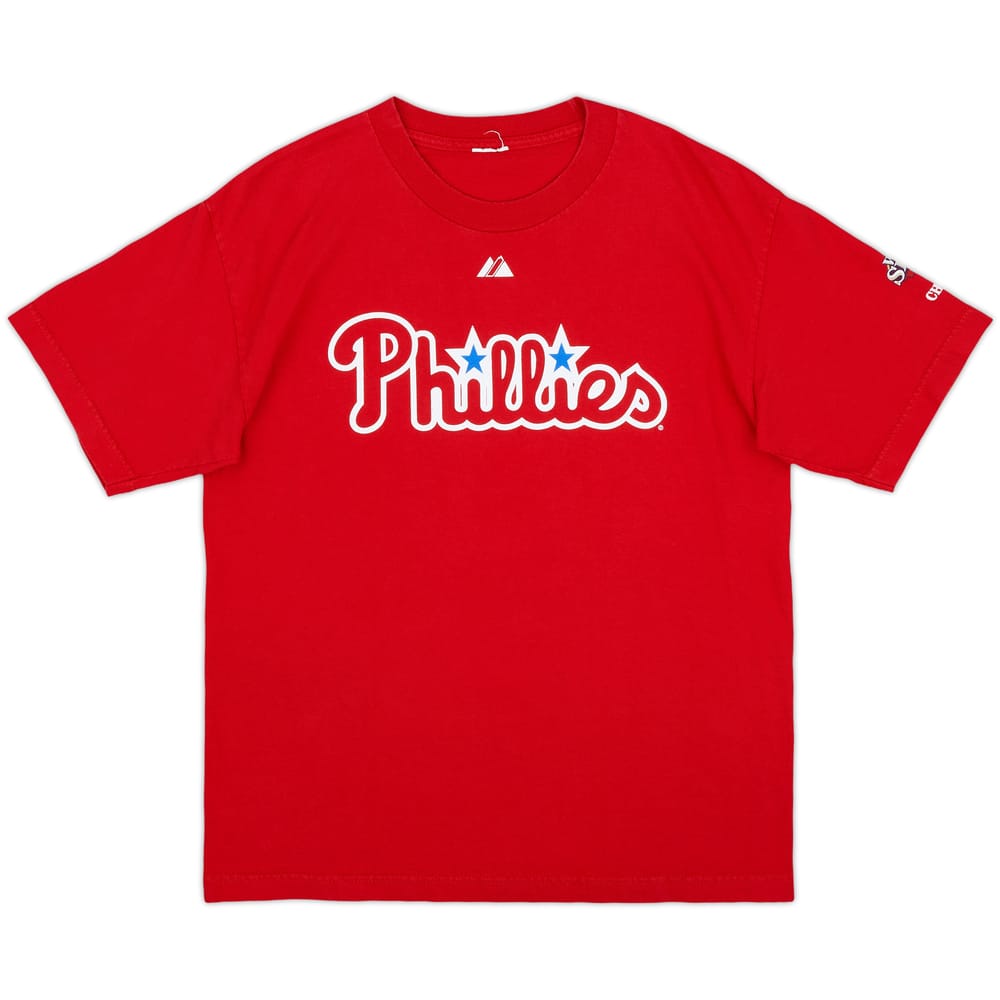 2008 Philadelphia Phillies Victorino #8 Majestic Tee - 8/10 - (S)