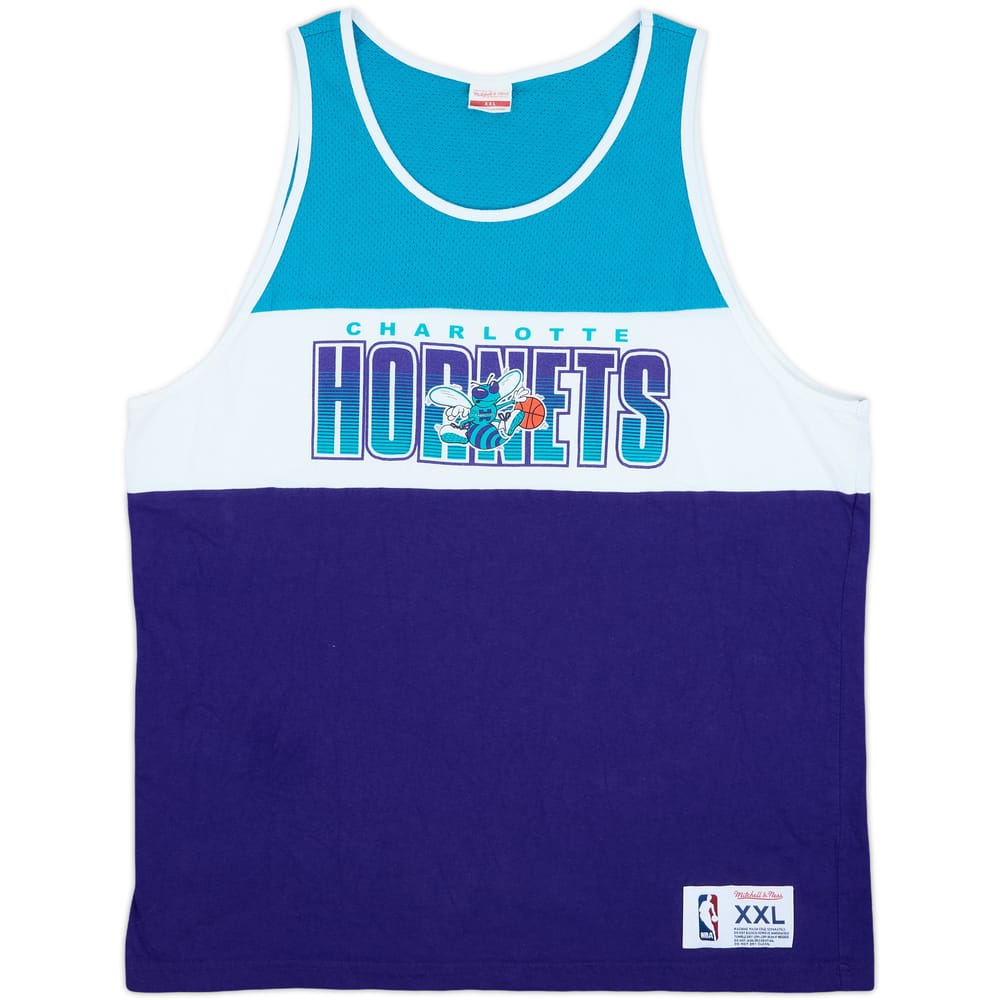 2014-15 Charlotte Hornets Mitchell & Ness Tank Top - 9/10 - (XXL)