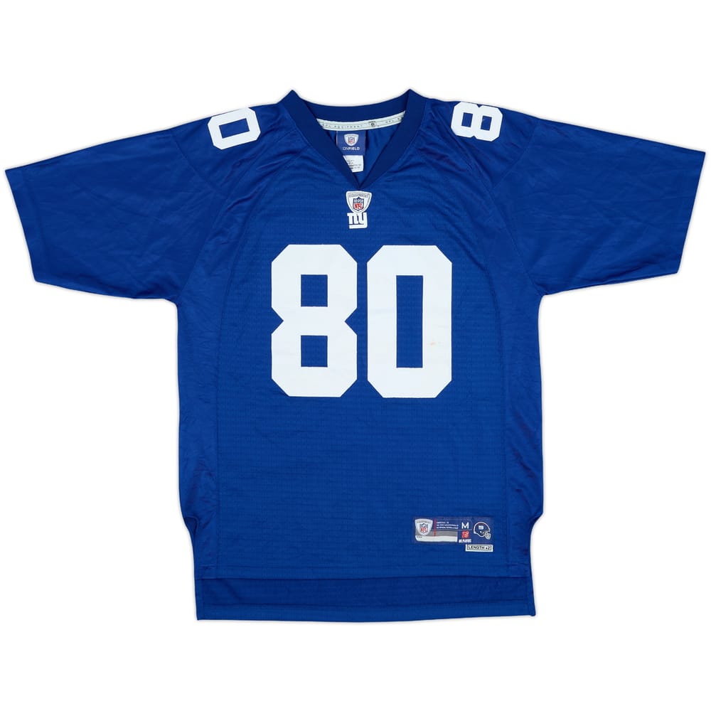 2010-11 New York Giants Cruz #80 Reebok Premier Home Jersey - 6/10 - (M.Boys)