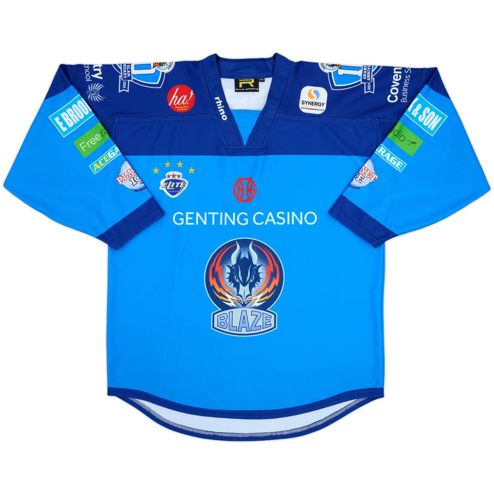 2014-15 Coventry Blaze Cescon #32 Rhino Grand Slam Anniversary Home Jersey - 9/10 - (XXL)