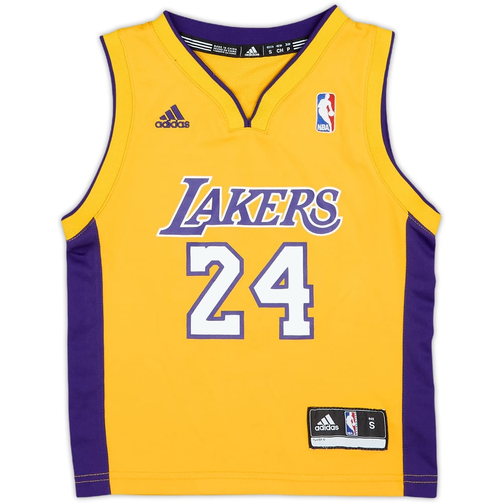 2010-14 LA Lakers Bryant #24 adidas Home Jersey - 8/10 - (4-5 Years)