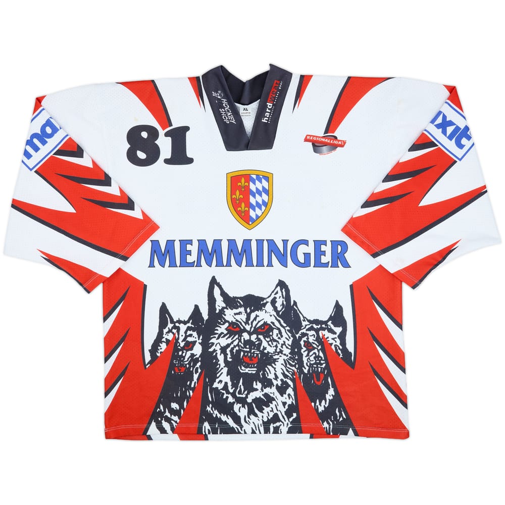 2001-02 EHC Memmingen Melas #81 Hardwear Home Jersey - 7/10 - (XL)