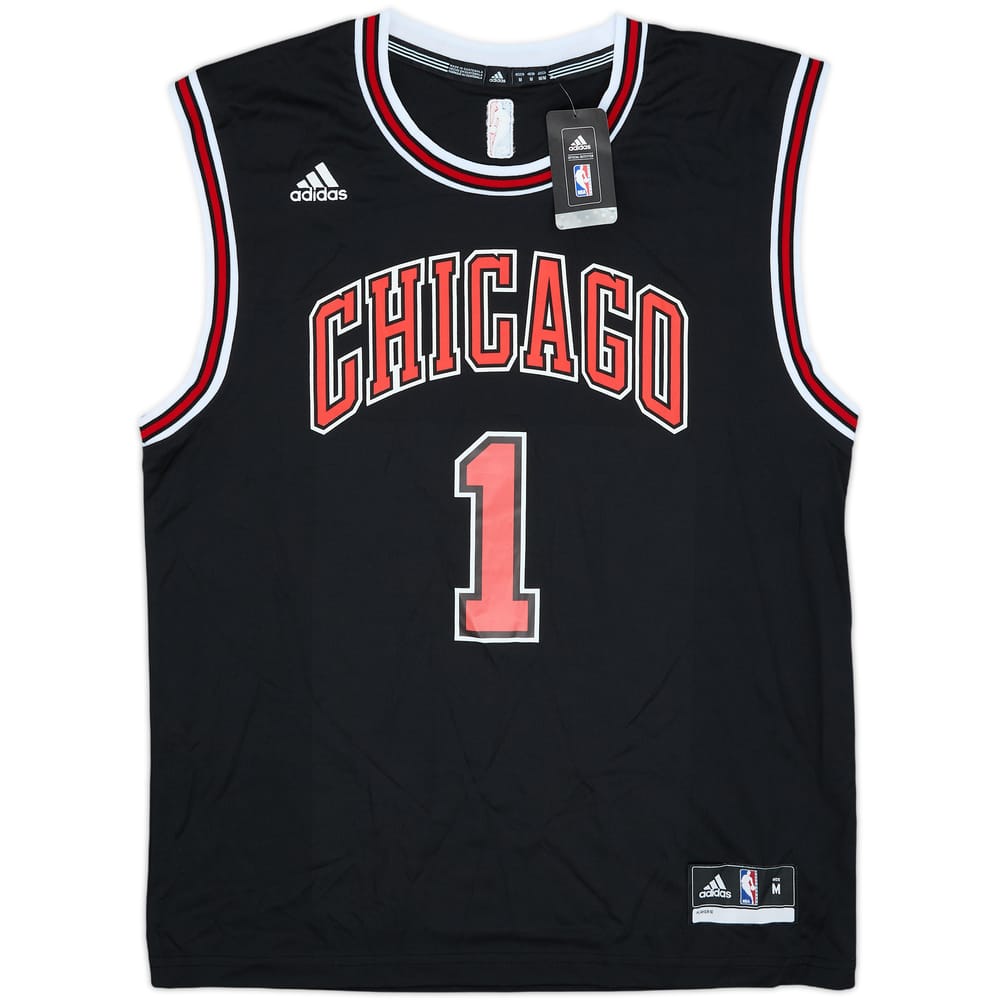 2014-16 Chicago Bulls Rose #1 adidas Alternate Jersey (M)