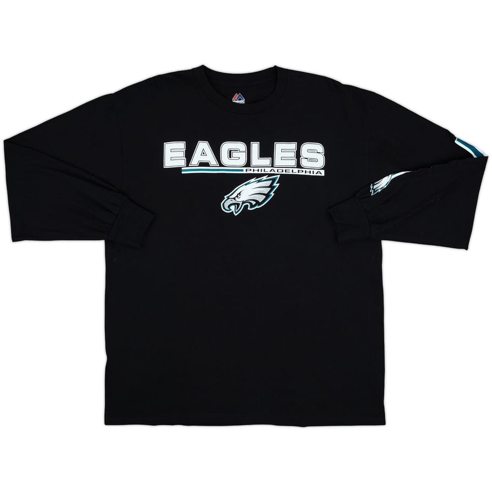 2010s Philadelphia Eagles Majestic L/S Tee - 9/10 - (XL)