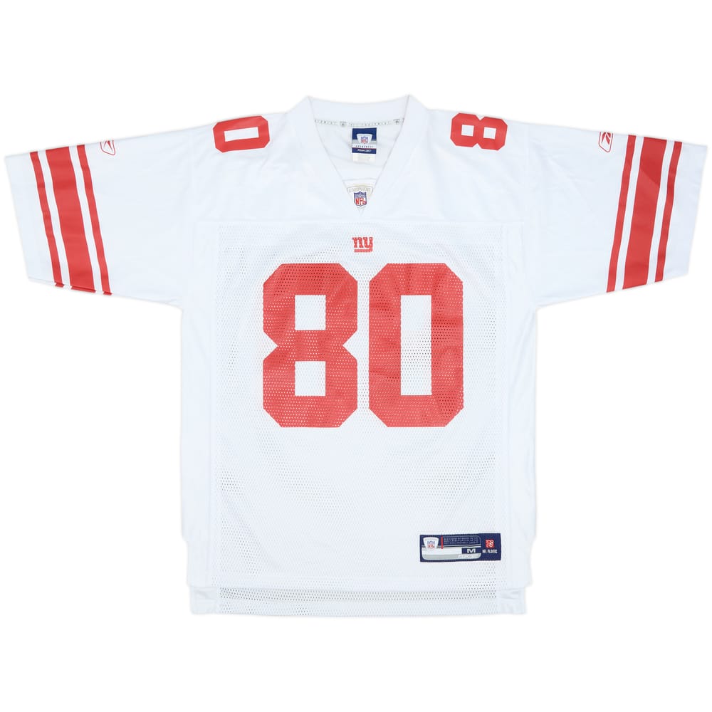 2007 New York Giants Shockey #80 Reebok On Field Away Jersey - 7/10 - (M)
