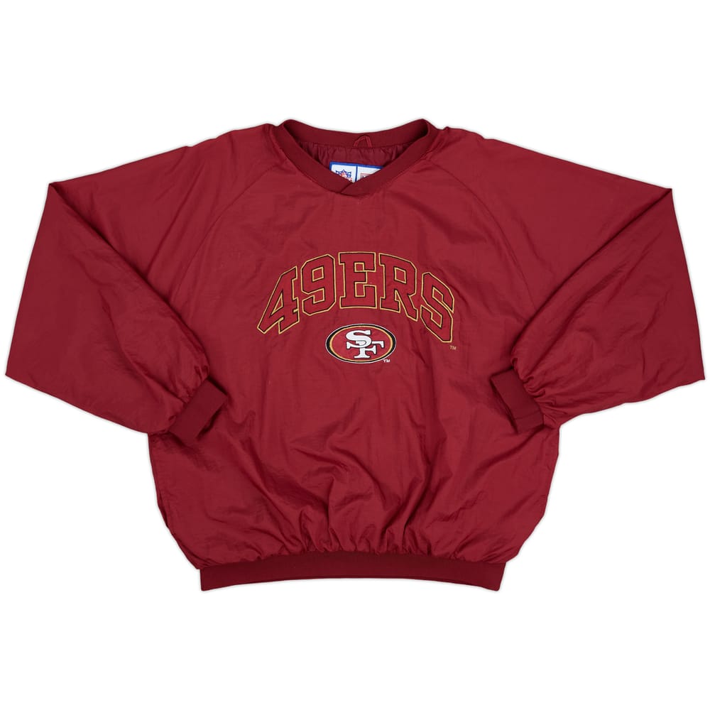 1996-97 San Francisco 49ers Logo 7 Pullover Windbreaker Jacket - 9/10 - (L)