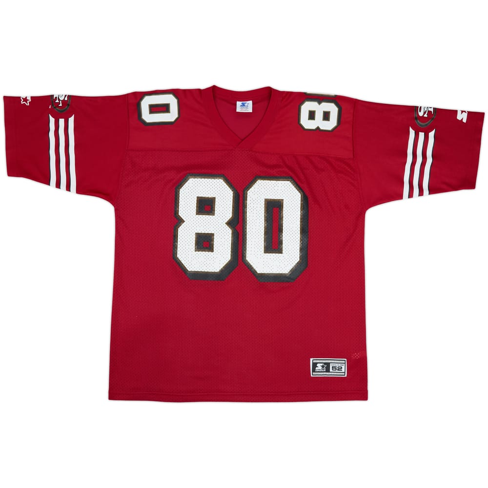1996-98 San Francisco 49ers Rice #80 Starter Home Jersey - 7/10 - (XL)