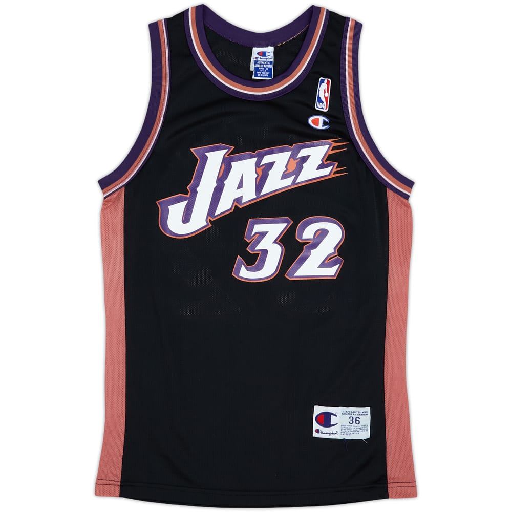 1998-02 Utah Jazz Malone #32 Champion Alternate Jersey - 9/10 - (S)
