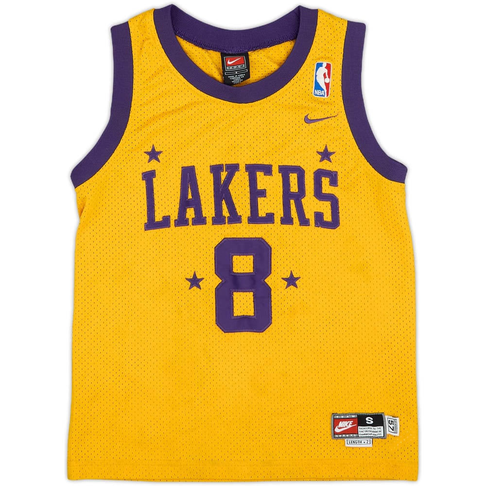 1957-58 Minneapolis Lakers Bryant #8 Nike Rewind Swingman Home Jersey - 7/10 - (S.Boys)