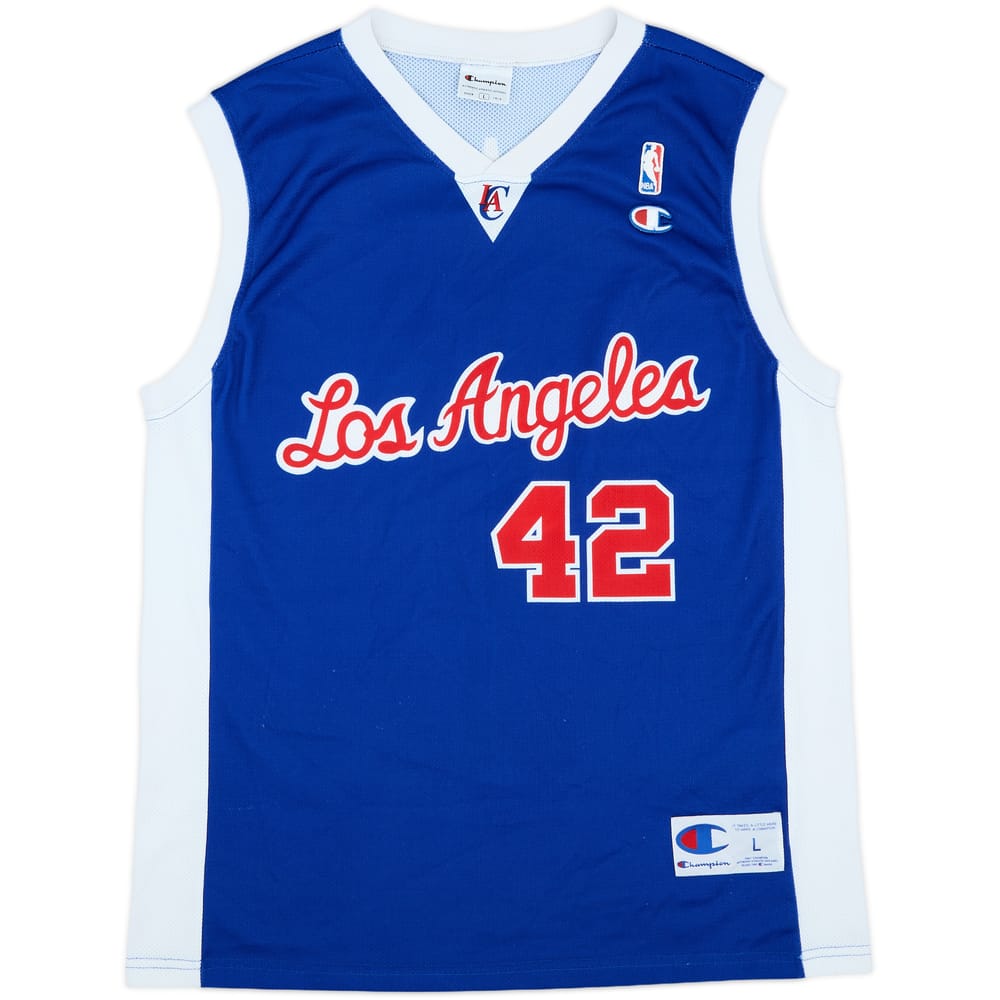 2002-08 LA Clippers Brand #42 Champion Alternate Jersey - 9/10 - (L)