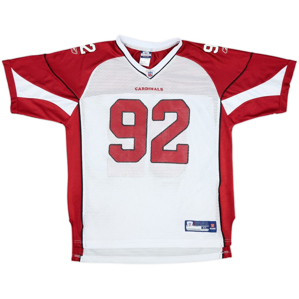 2007 Arizona Cardinals Berry #92 'Signed' Reebok On Field Away Jersey - 6/10 - (XL.Boys)
