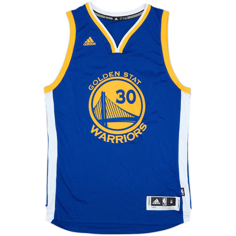 2014-17 Golden State Warriors Curry #30 adidas Swingman Away Jersey - 9/10 - (M)