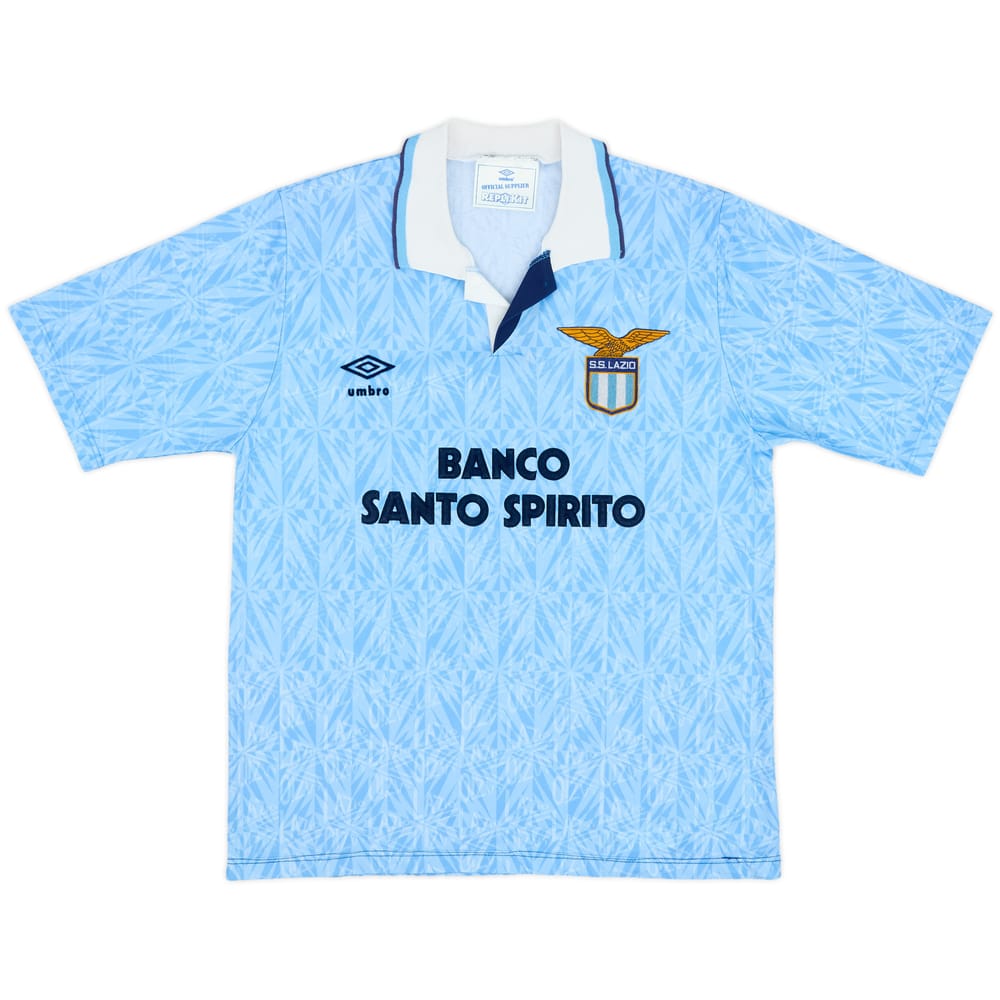 1991-92 Lazio Home Shirt - 6/10 - (M)
