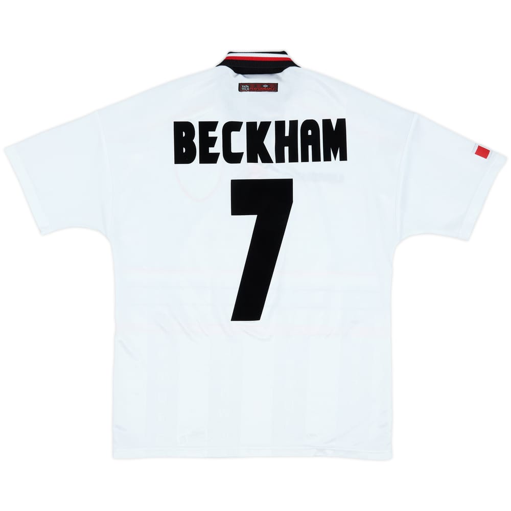1997-99 Manchester United Away Shirt Beckham #7 - 8/10 - (M)