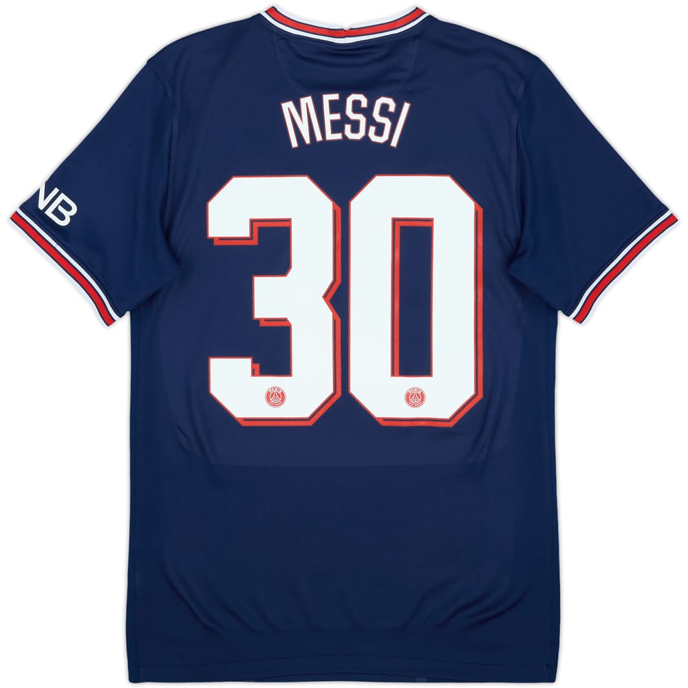 2021-22 Paris Saint-Germain Home Shirt Messi #30 - 8/10 - (S)