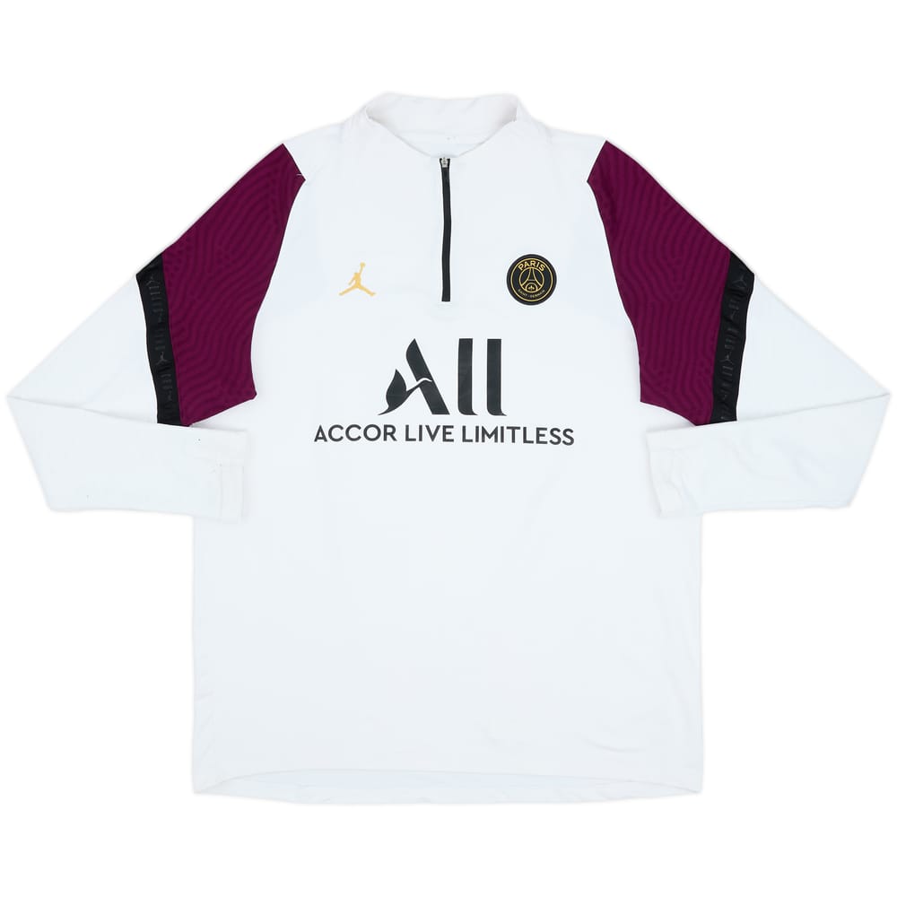2020-21 Paris Saint-Germain Nike 1/4 Zip Drill Top - 7/10 - (XL)