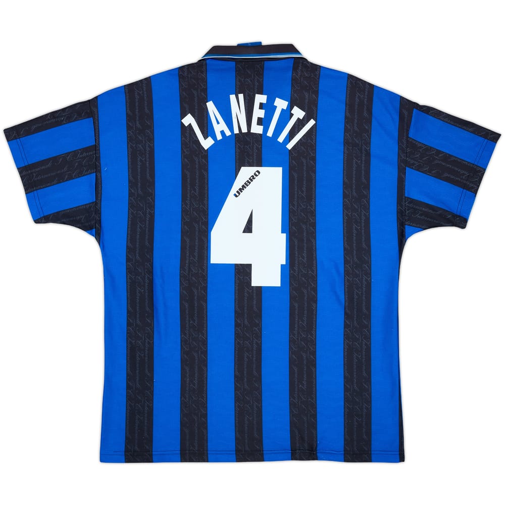 1996-97 Inter Milan Home Shirt Zanetti #4 - 7/10 - (XL)