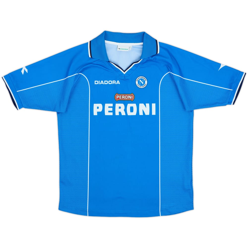 2000-01 Napoli Home Shirt - 8/10 - (XL.Boys)