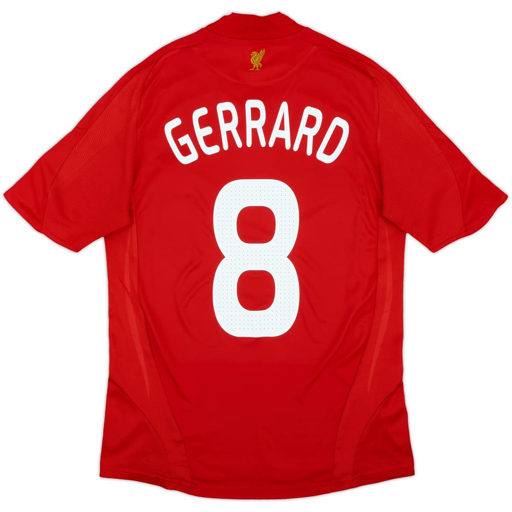 2008-10 Liverpool Home Shirt Gerrard #8 - 9/10 - (S)