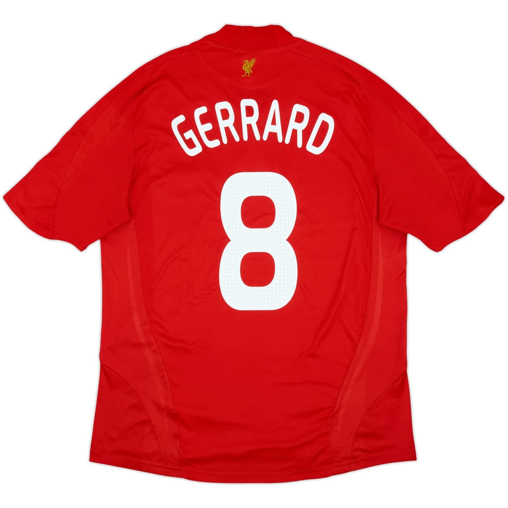 2008-10 Liverpool Home Shirt Gerrard #8 - 6/10 - (L)