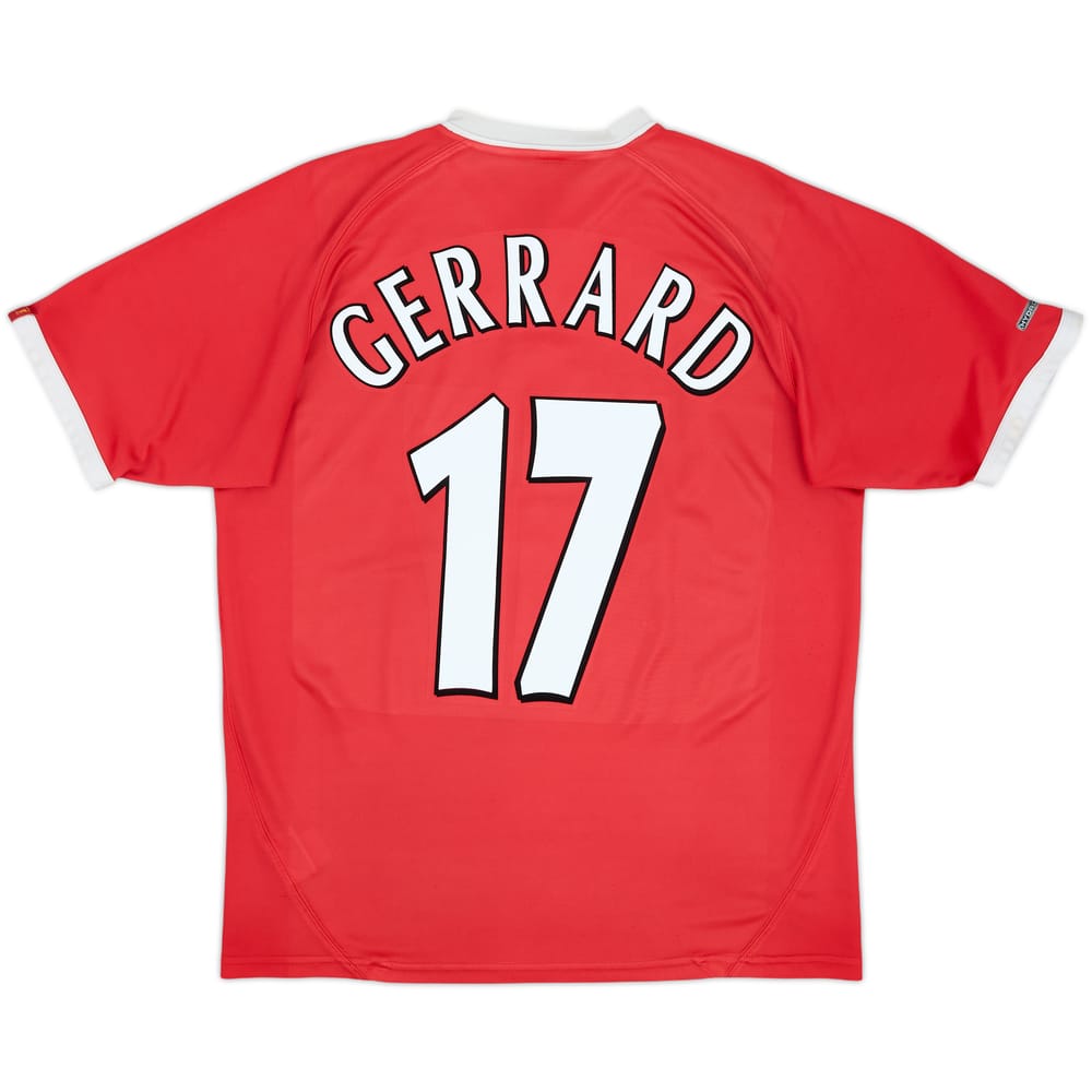2001-03 Liverpool CL Shirt Gerrard #17 - 6/10 - (L)
